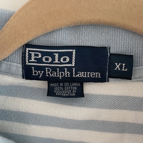 Polo By Ralph Lauren Light Blue and White Short-Sleeve Polo - Picture 3 of 5